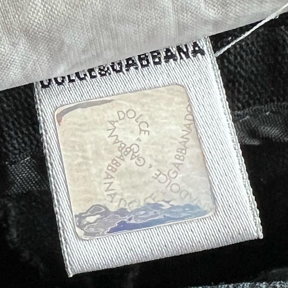 Dolce & Gabbana Black Cotton Straight Leg Pants Size 26 - Picture 8 of 8